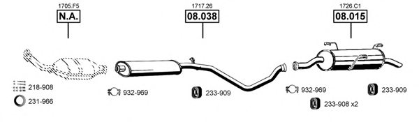 ASMET PE082210 Exhaust System